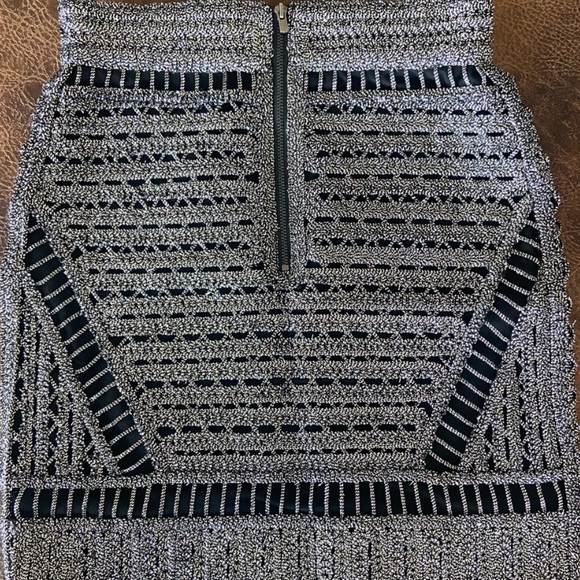 Maje Silver Embroidered Mini Skirt - Picture 3 of 6